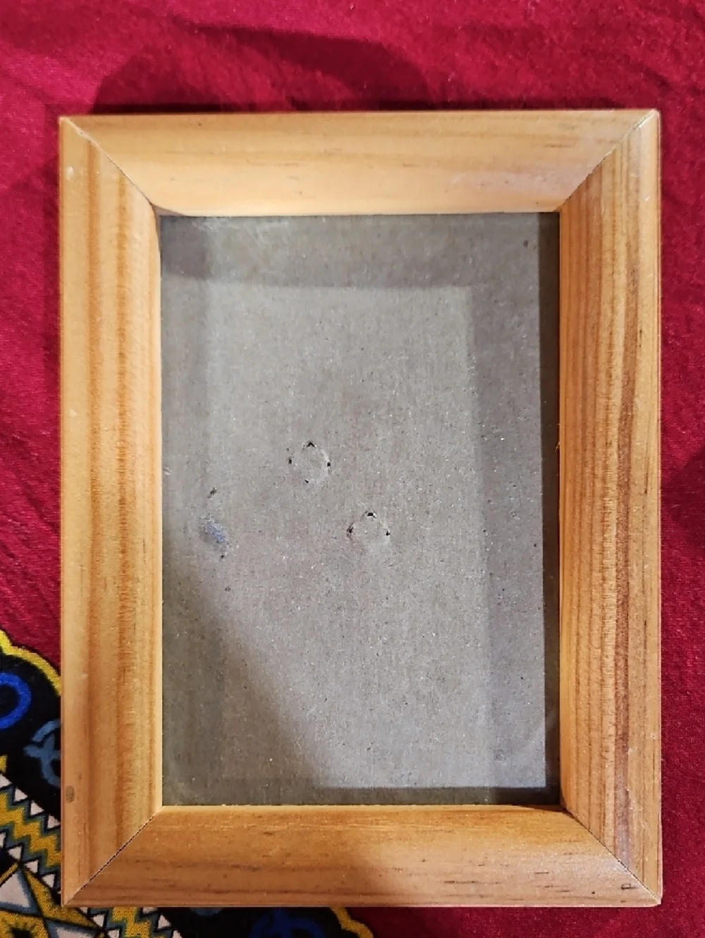 Vtg. Natural Wood Photo Frame, Set of 3